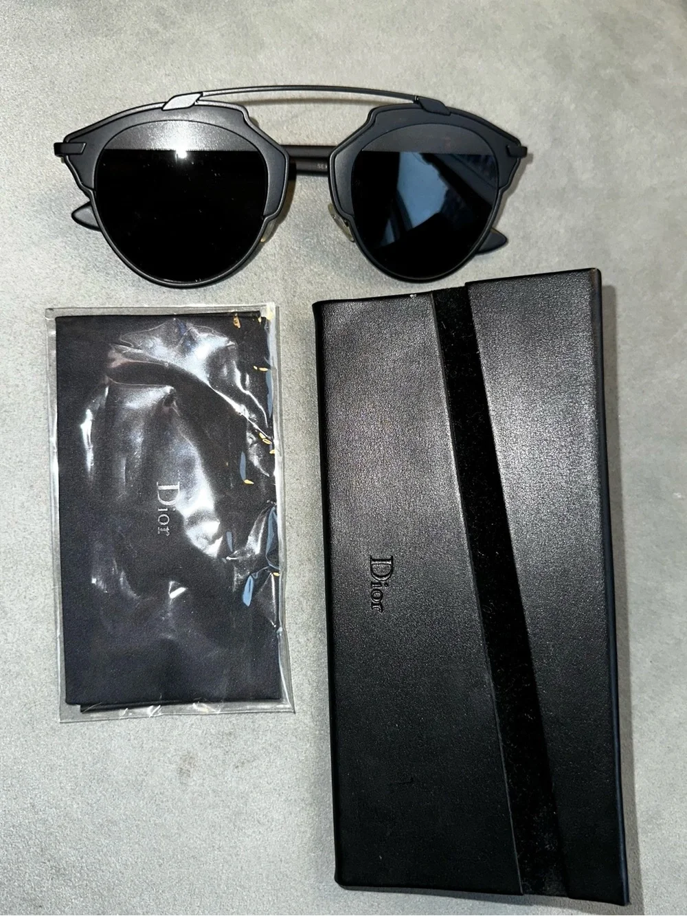 Authentic Christian Dior SoReal Matte Black Sunglasses
